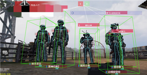 使命召唤手游鹤屿辅助科技-射线红体绘制鹤